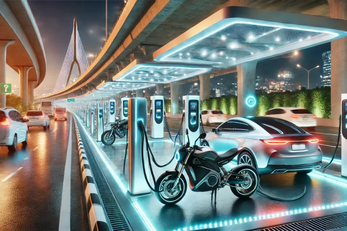 Tempat Charge Mobil & Motor Listrik Trans Jawa, Cek