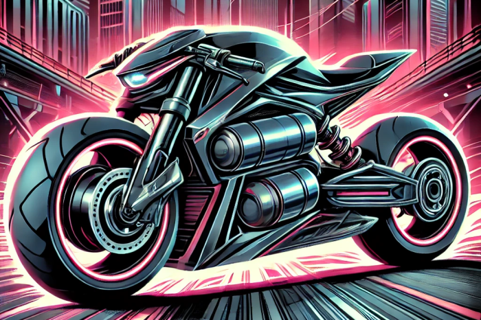 Gambar Paten Motor Listrik "Monster" TVS Bocor Dengan Kecepatan 200 km/jam