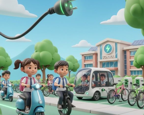 Sekolah Naik Kendaraan Listrik: Di Luar Negeri Helm Dulu Baru Jalan, di Indonesia Gas Tipis Jalan Terus