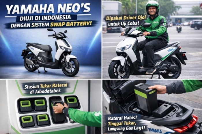 Yamaha Neo’s Mulai Dijajal di Indonesia, Motor Listriknya Bisa Tukar Baterai Tanpa Nunggu Lama