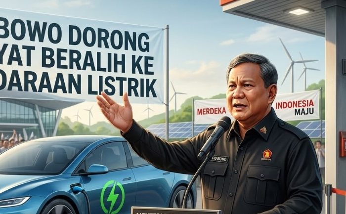 Prabowo Dorong Rakyat Beralih ke Kendaraan Listrik, Bensin Disiapkan Jadi Konsumsi Orang Kaya