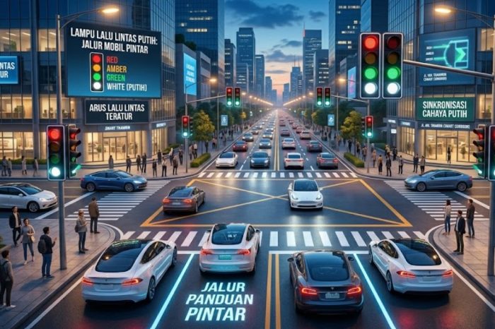 Lampu Lalu Lintas Bakal Punya Warna Putih, Ini Fungsinya Biar Mobil Pintar Atur Jalan dan Pengendara Tinggal Ikut Saja