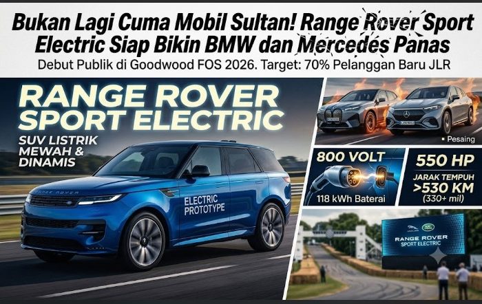 Mobil Sultan Tobat BBM! Range Rover Sport Kini Resminya Makan Listrik